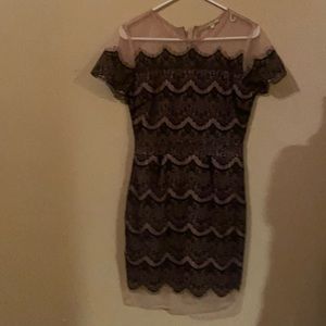 Gianni Bini Medium black an khaki dress